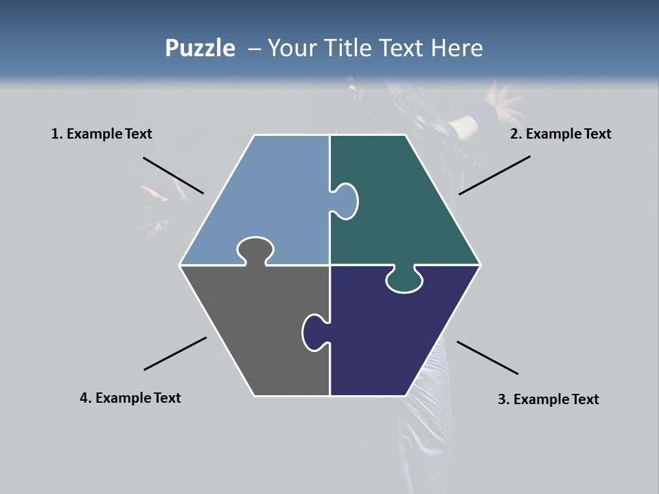 A Man Is Dancing In The Air With His Arms Out PowerPoint Template