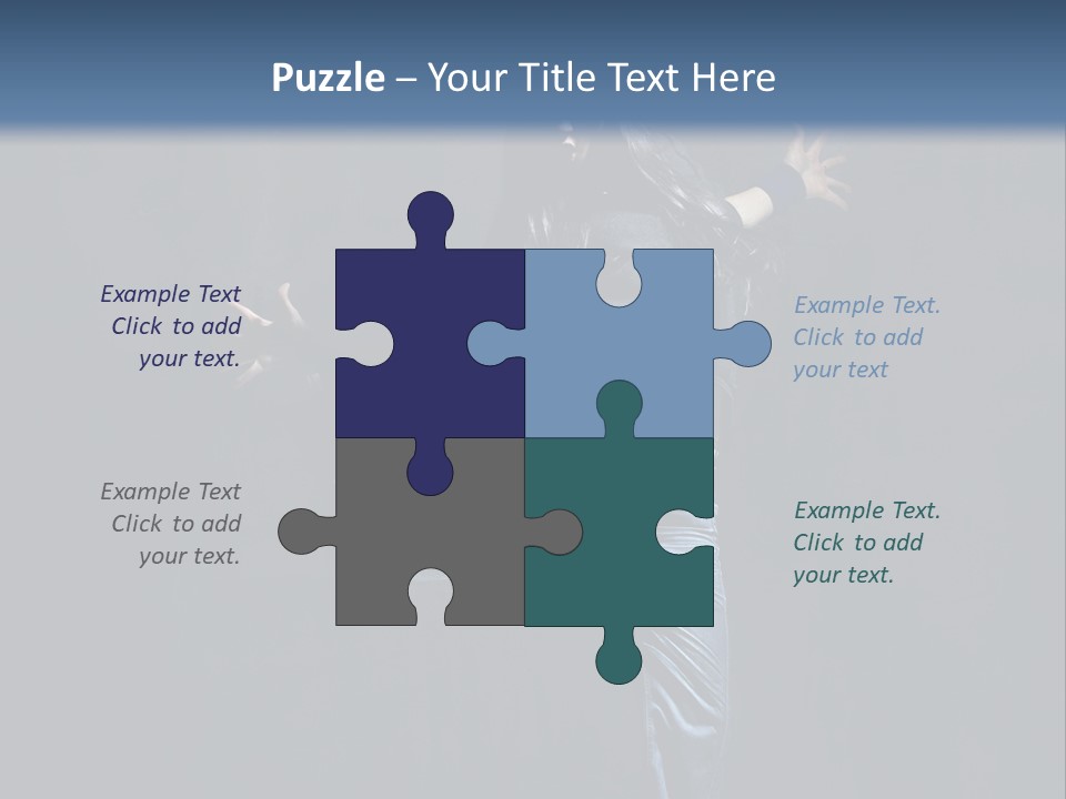 A Man Is Dancing In The Air With His Arms Out PowerPoint Template