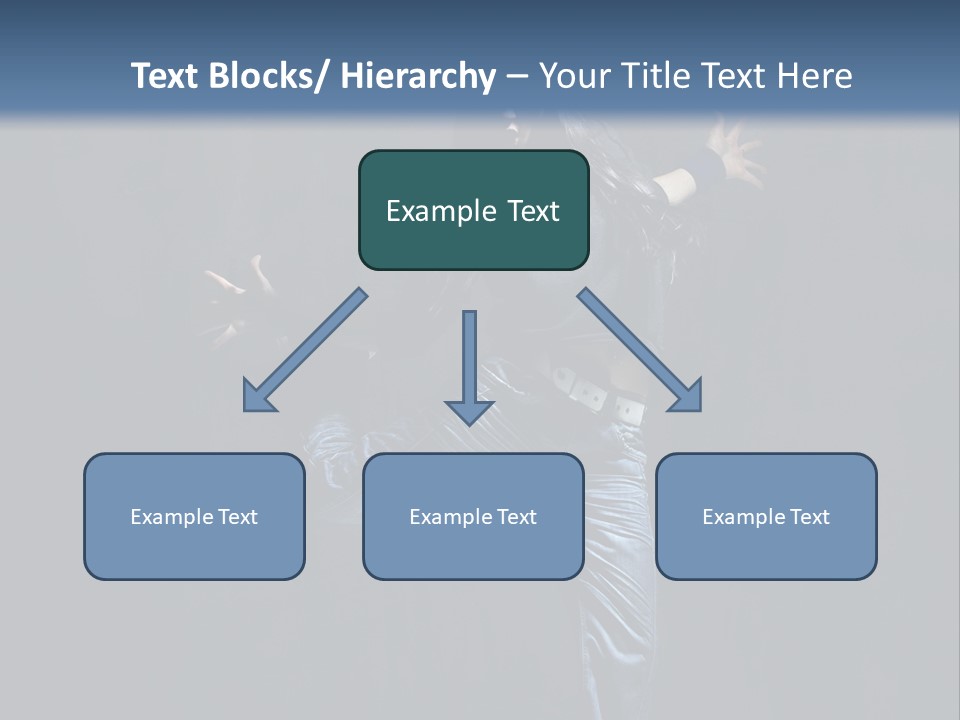 A Man Is Dancing In The Air With His Arms Out PowerPoint Template