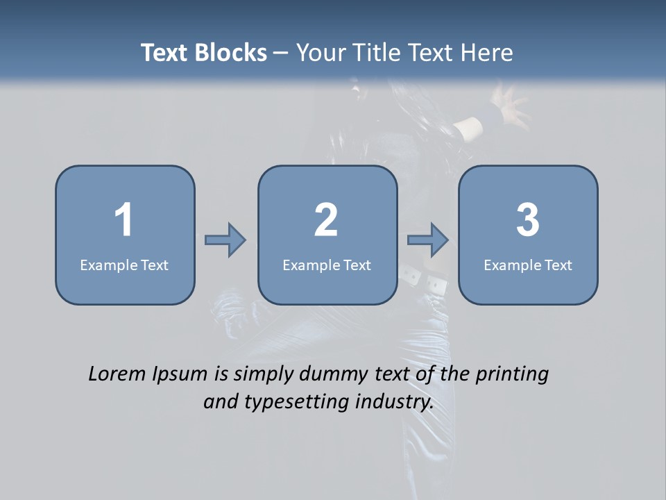 A Man Is Dancing In The Air With His Arms Out PowerPoint Template