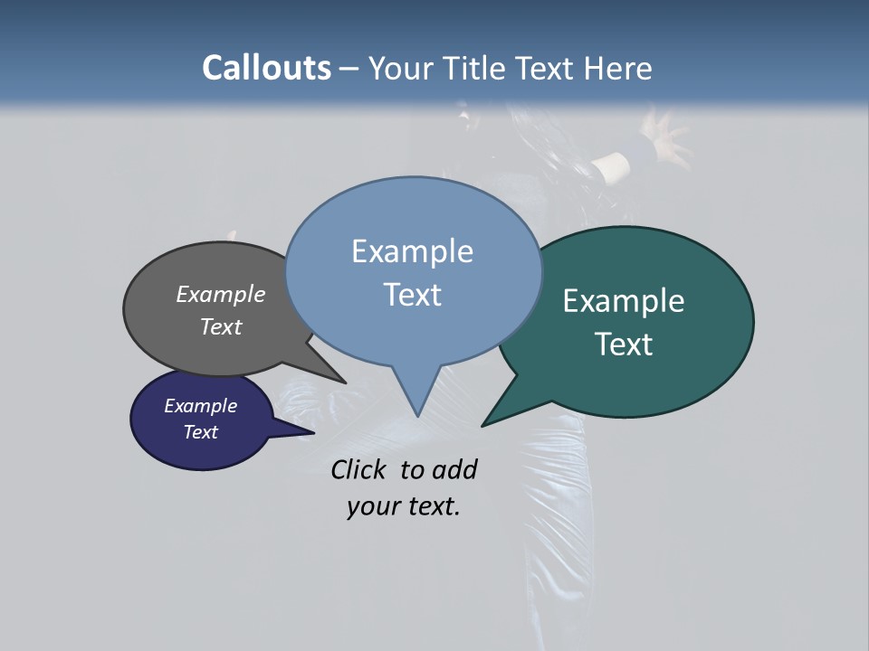 A Man Is Dancing In The Air With His Arms Out PowerPoint Template