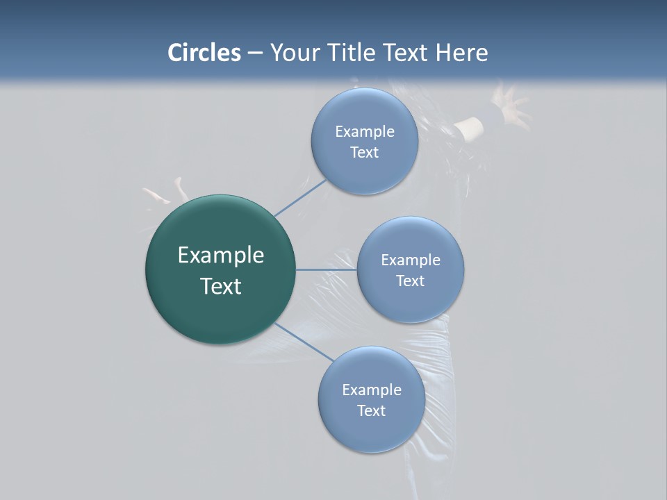 A Man Is Dancing In The Air With His Arms Out PowerPoint Template