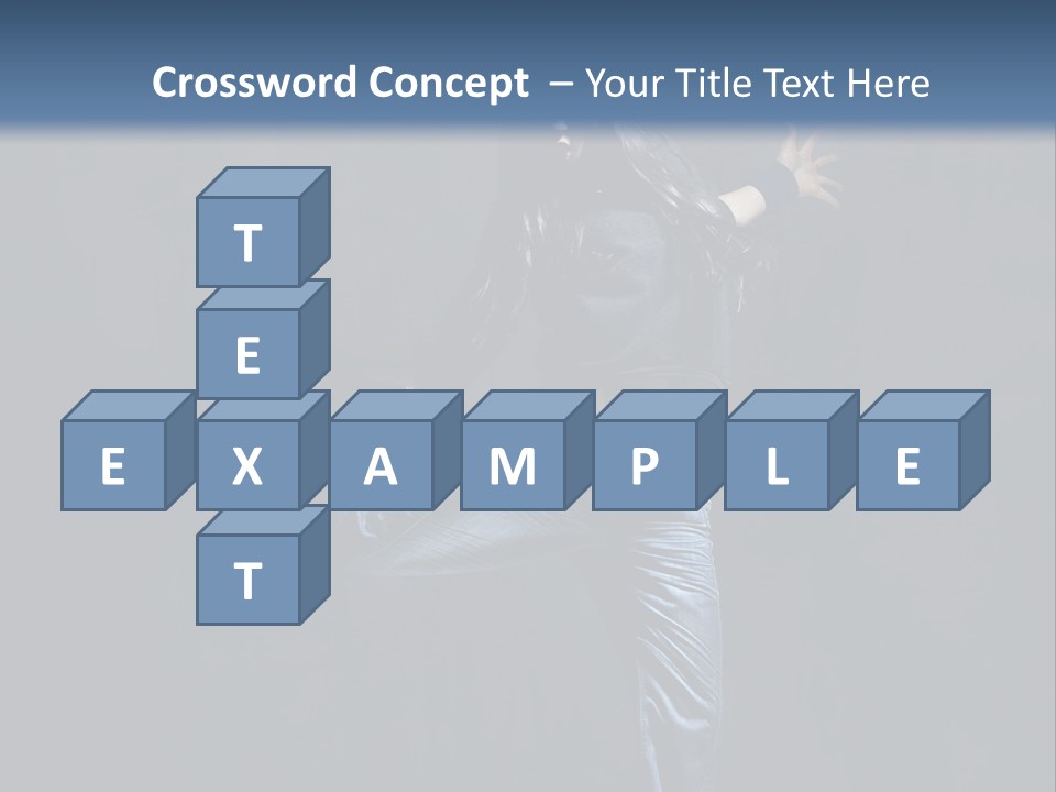 A Man Is Dancing In The Air With His Arms Out PowerPoint Template