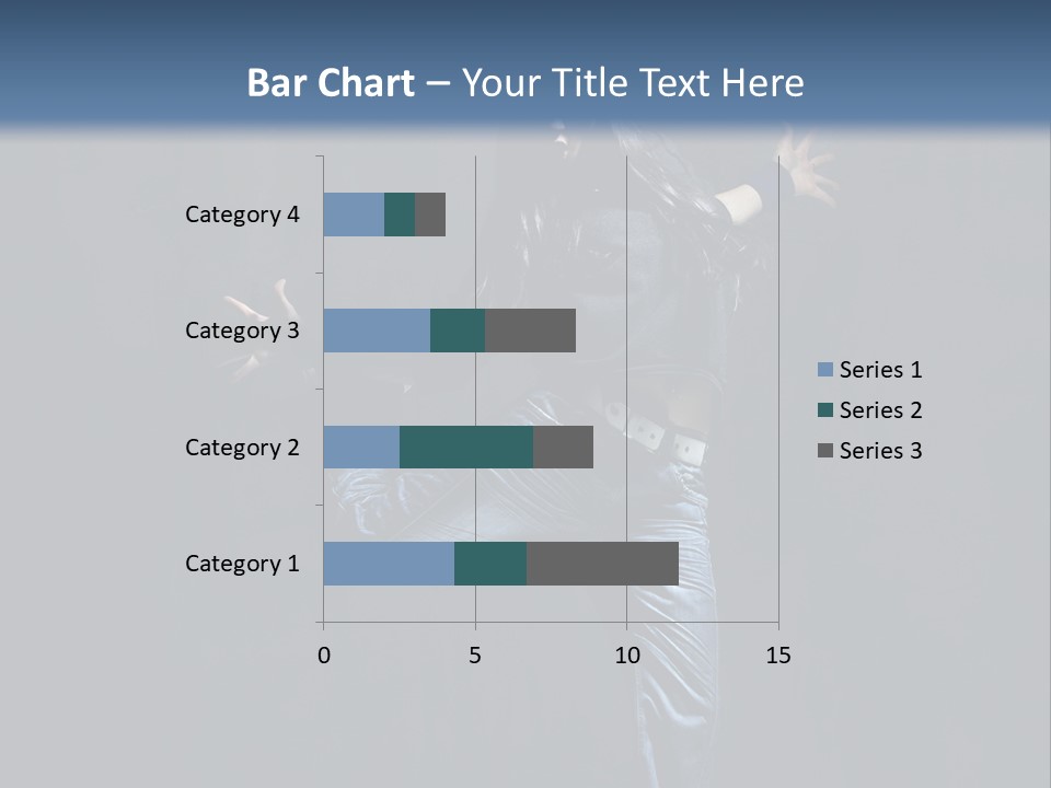 A Man Is Dancing In The Air With His Arms Out PowerPoint Template