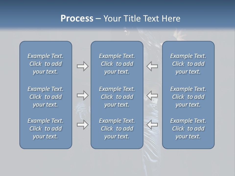 A Man Is Dancing In The Air With His Arms Out PowerPoint Template