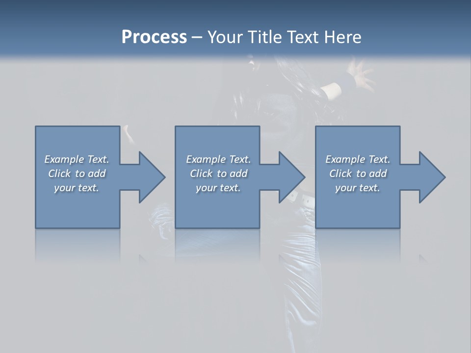 A Man Is Dancing In The Air With His Arms Out PowerPoint Template