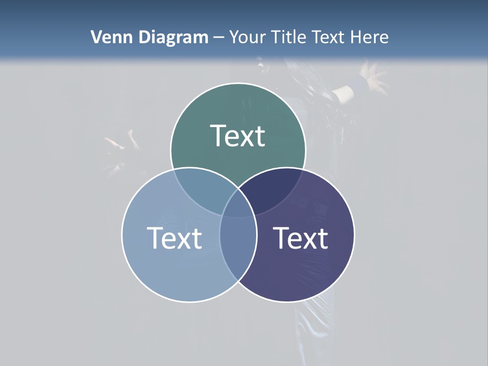 A Man Is Dancing In The Air With His Arms Out PowerPoint Template