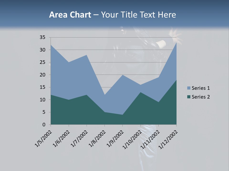A Man Is Dancing In The Air With His Arms Out PowerPoint Template