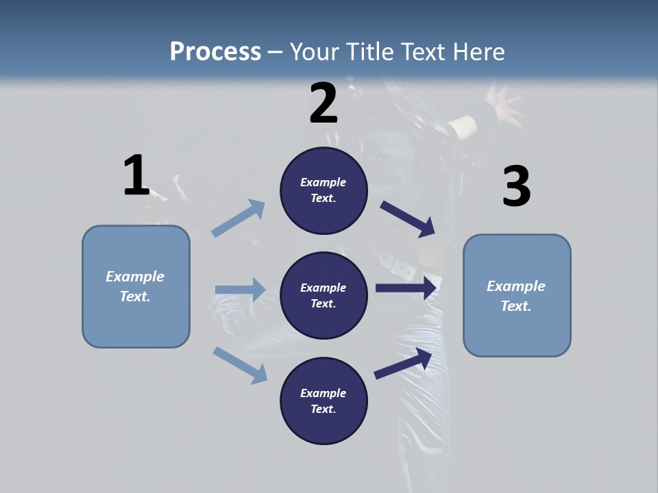A Man Is Dancing In The Air With His Arms Out PowerPoint Template