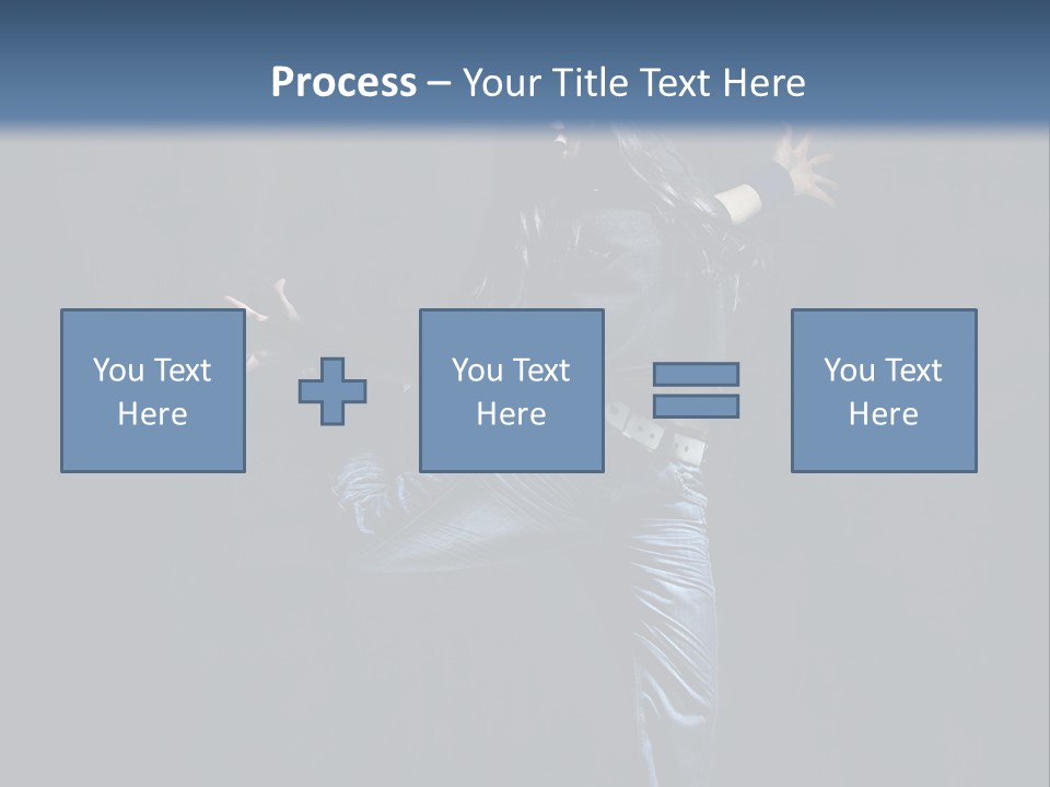 A Man Is Dancing In The Air With His Arms Out PowerPoint Template