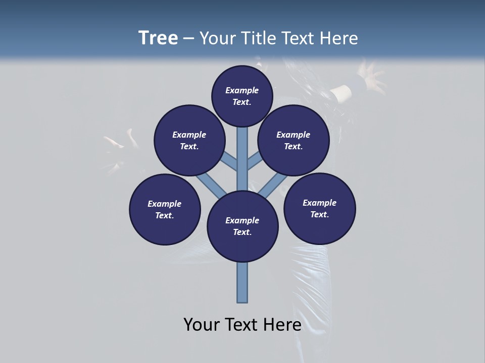 A Man Is Dancing In The Air With His Arms Out PowerPoint Template