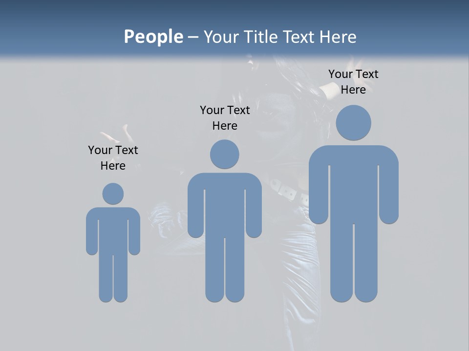 A Man Is Dancing In The Air With His Arms Out PowerPoint Template