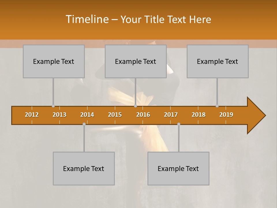 A Woman In A Black Top And Yellow Skirt Is Dancing PowerPoint Template