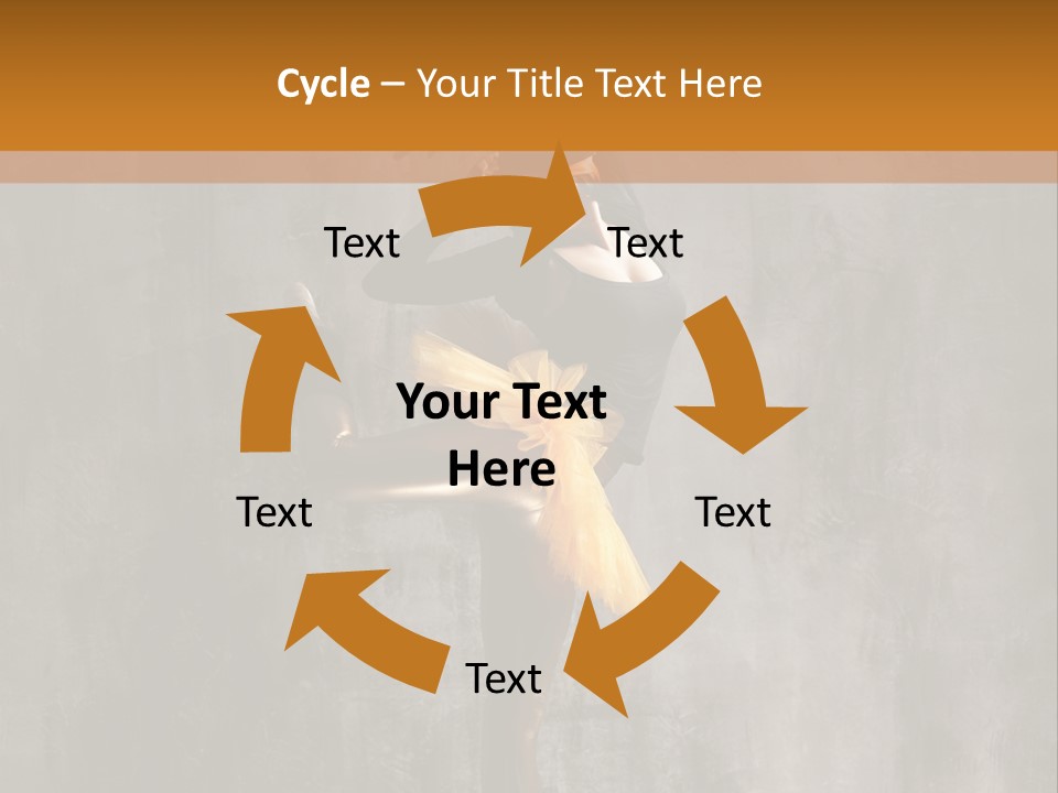 A Woman In A Black Top And Yellow Skirt Is Dancing PowerPoint Template