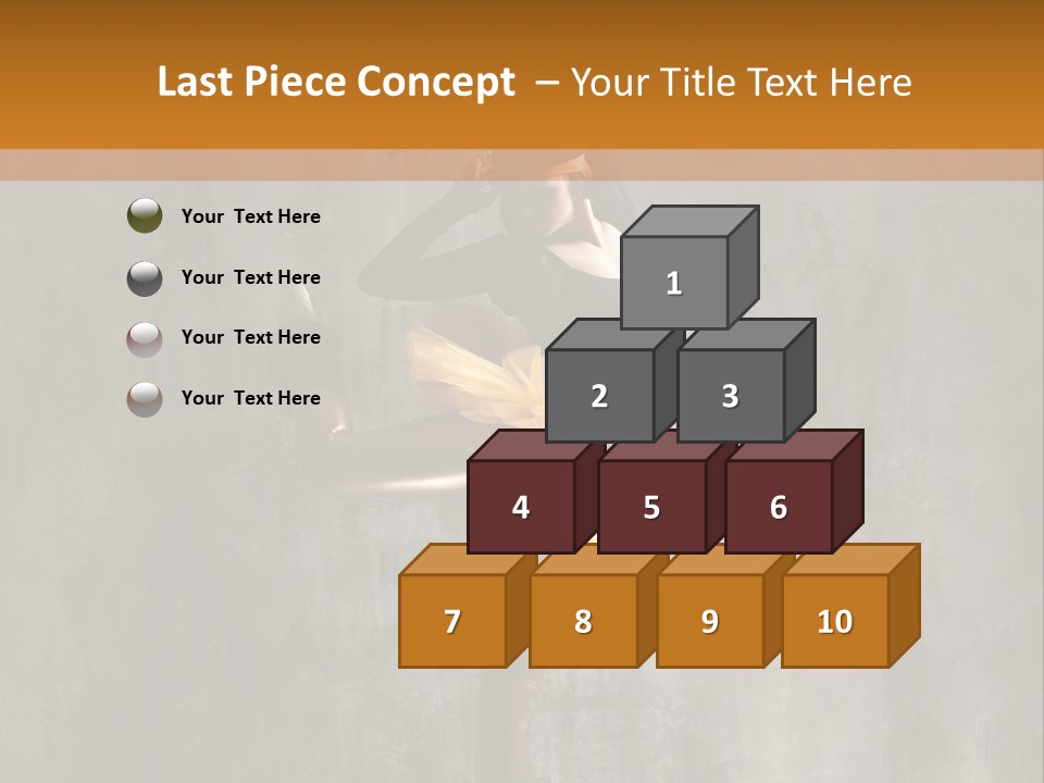 A Woman In A Black Top And Yellow Skirt Is Dancing PowerPoint Template