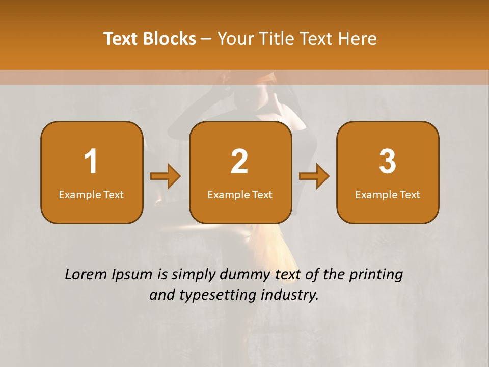 A Woman In A Black Top And Yellow Skirt Is Dancing PowerPoint Template