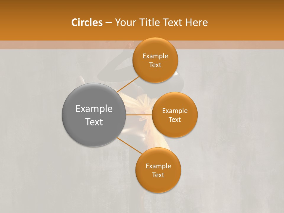 A Woman In A Black Top And Yellow Skirt Is Dancing PowerPoint Template