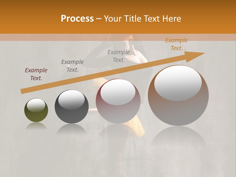 A Woman In A Black Top And Yellow Skirt Is Dancing PowerPoint Template