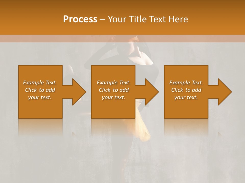 A Woman In A Black Top And Yellow Skirt Is Dancing PowerPoint Template