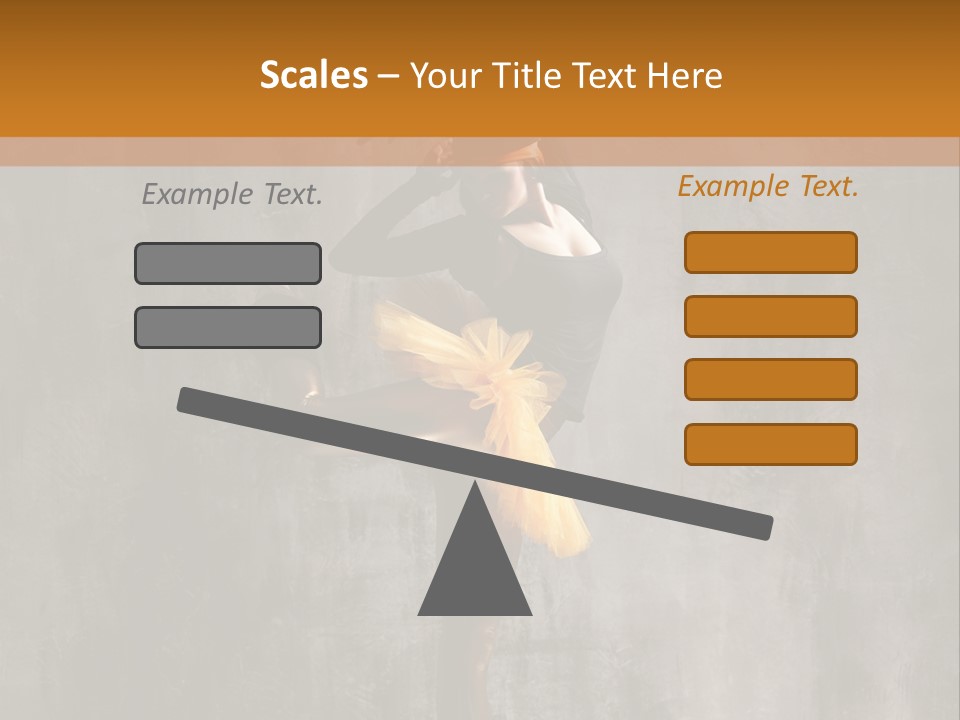 A Woman In A Black Top And Yellow Skirt Is Dancing PowerPoint Template
