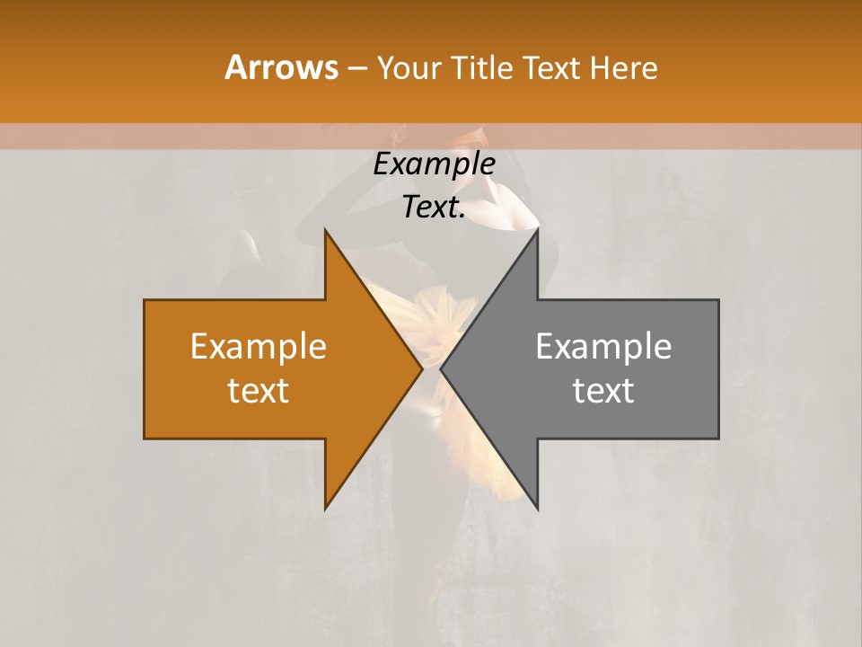 A Woman In A Black Top And Yellow Skirt Is Dancing PowerPoint Template