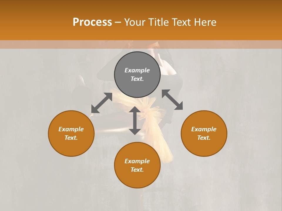 A Woman In A Black Top And Yellow Skirt Is Dancing PowerPoint Template