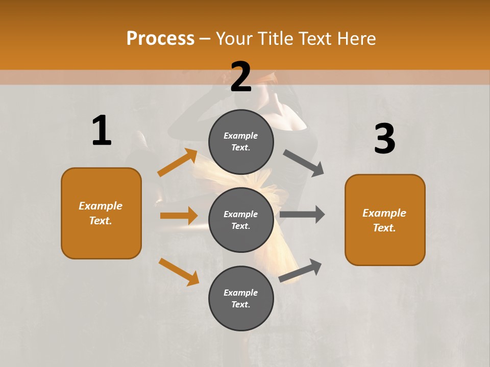 A Woman In A Black Top And Yellow Skirt Is Dancing PowerPoint Template