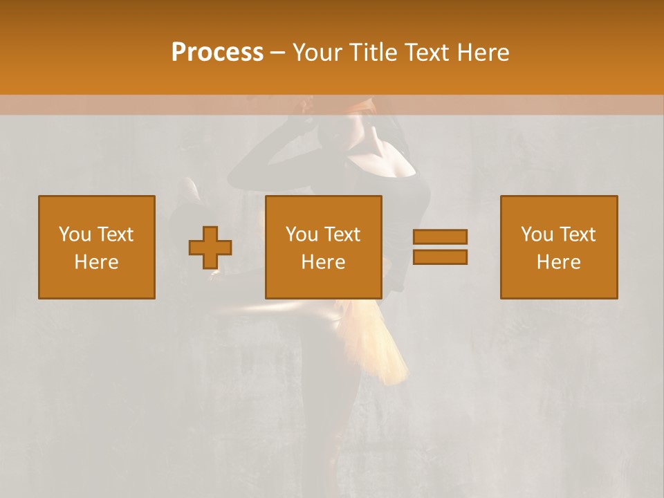 A Woman In A Black Top And Yellow Skirt Is Dancing PowerPoint Template