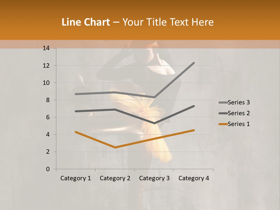 A Woman In A Black Top And Yellow Skirt Is Dancing PowerPoint Template