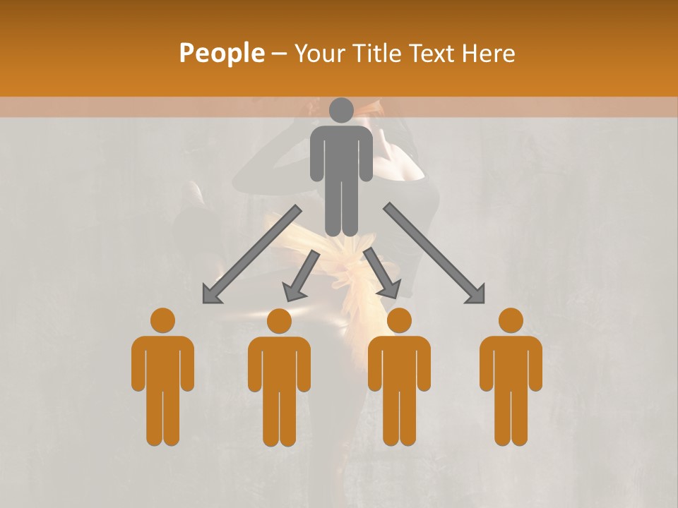 A Woman In A Black Top And Yellow Skirt Is Dancing PowerPoint Template