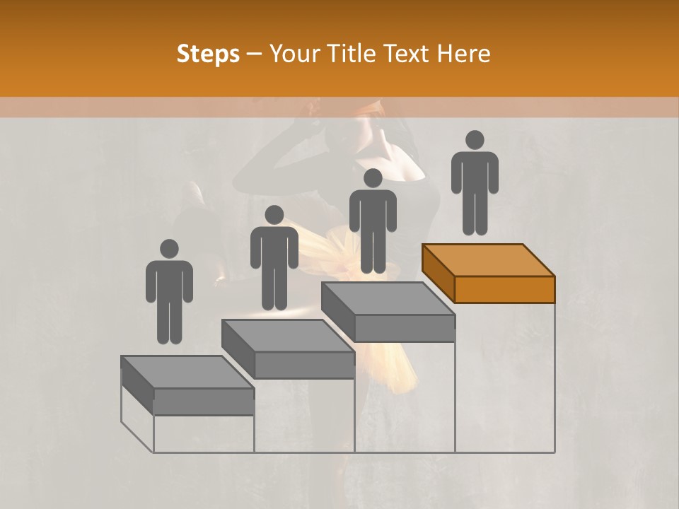 A Woman In A Black Top And Yellow Skirt Is Dancing PowerPoint Template