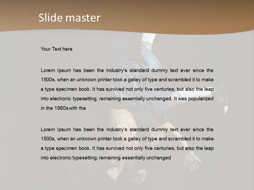 Flexibility Young Fitness PowerPoint Template