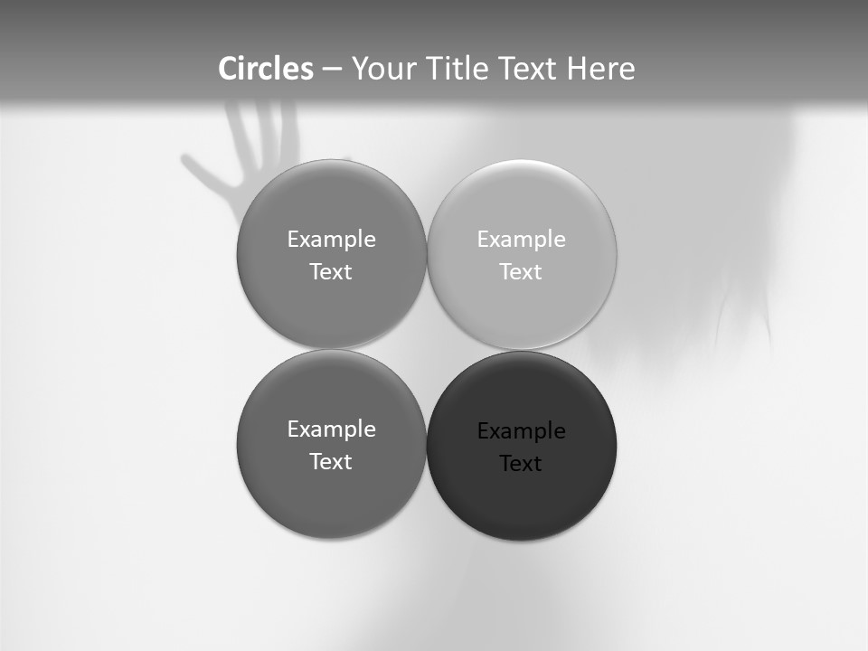 Shadow Hair Hand PowerPoint Template