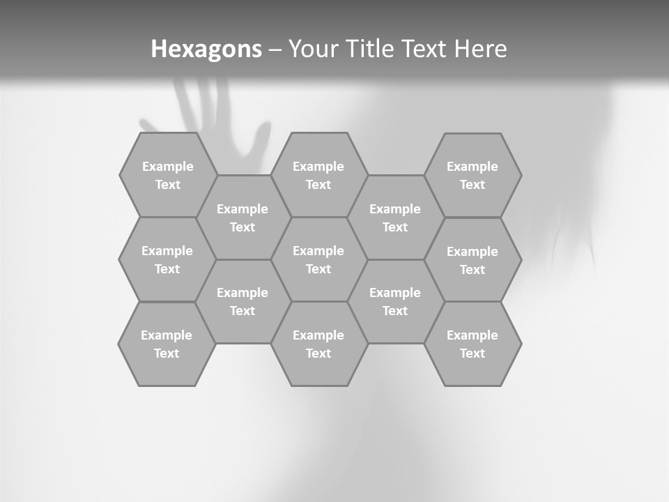 Shadow Hair Hand PowerPoint Template