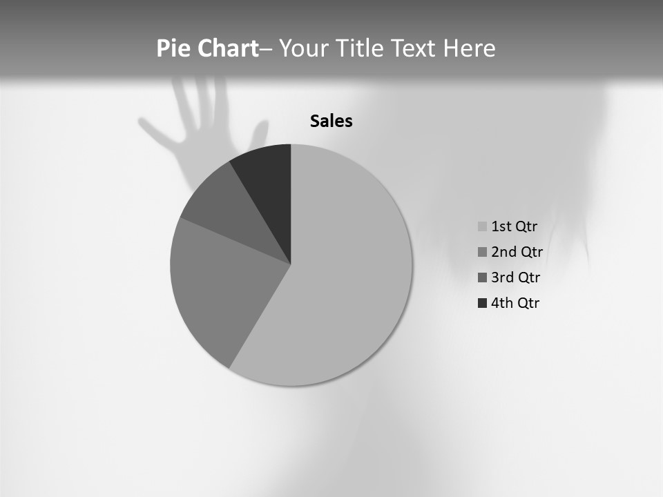 Shadow Hair Hand PowerPoint Template