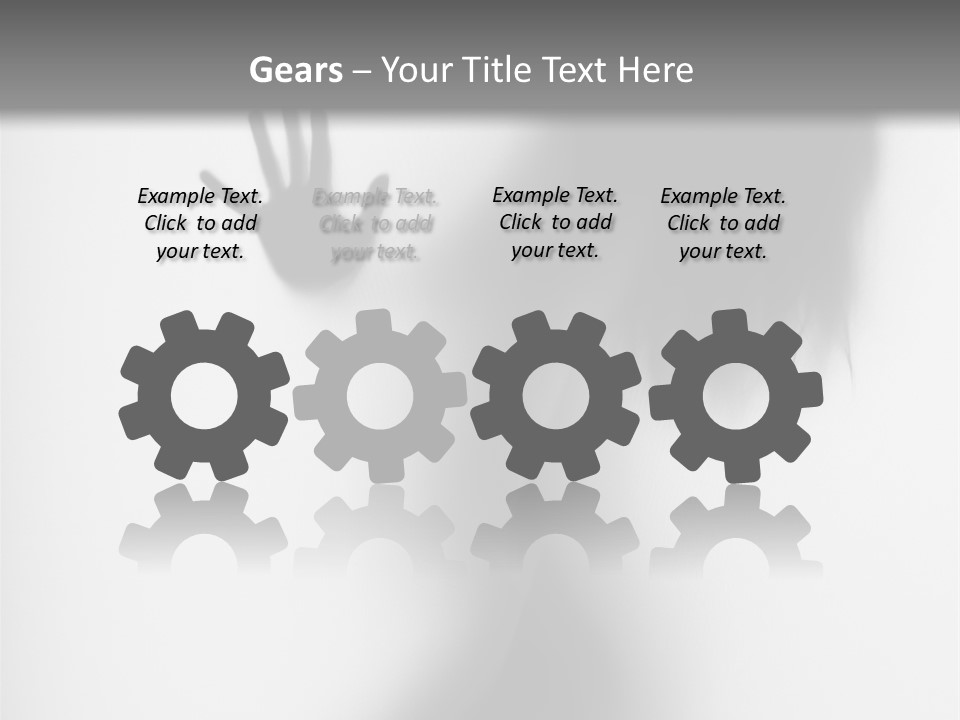 Shadow Hair Hand PowerPoint Template