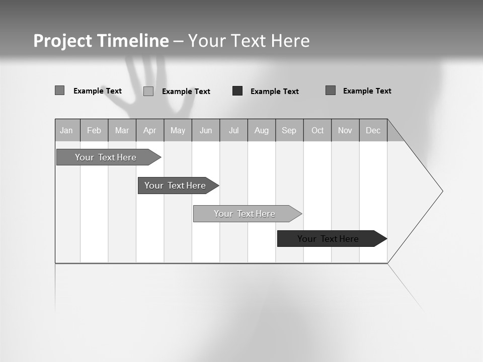 Shadow Hair Hand PowerPoint Template