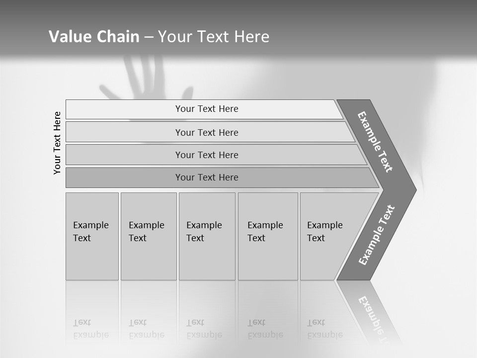 Shadow Hair Hand PowerPoint Template
