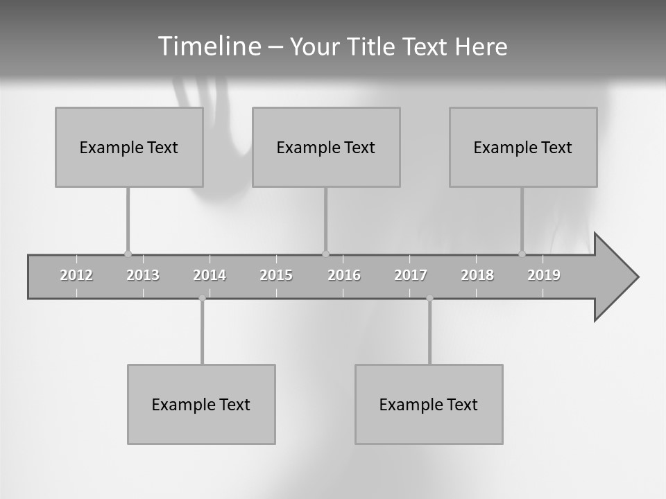 Shadow Hair Hand PowerPoint Template