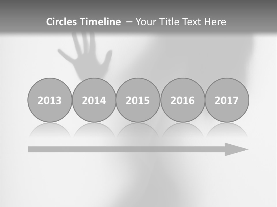 Shadow Hair Hand PowerPoint Template