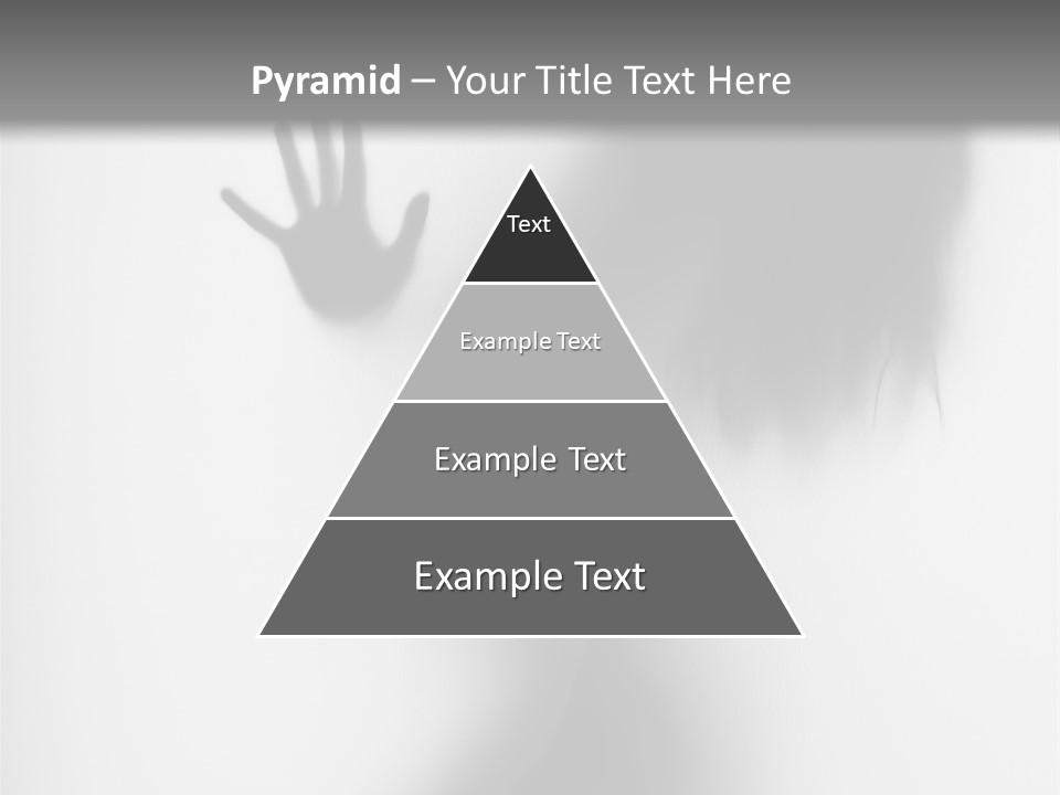 Shadow Hair Hand PowerPoint Template