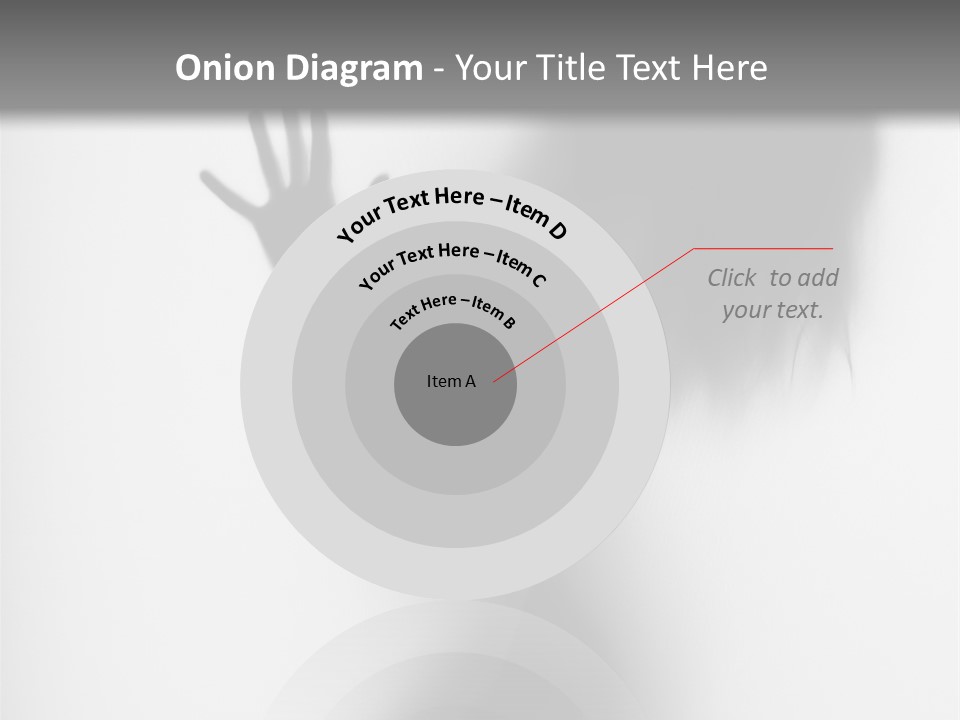 Shadow Hair Hand PowerPoint Template