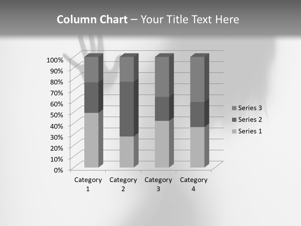 Shadow Hair Hand PowerPoint Template