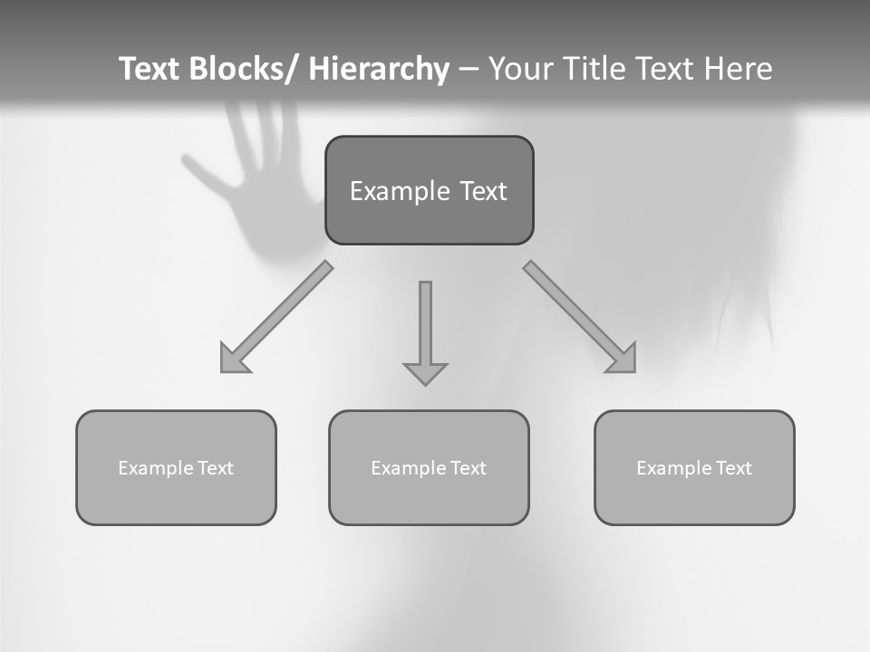 Shadow Hair Hand PowerPoint Template