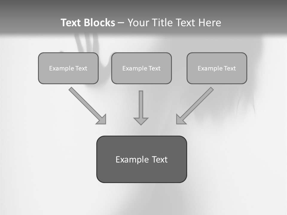 Shadow Hair Hand PowerPoint Template