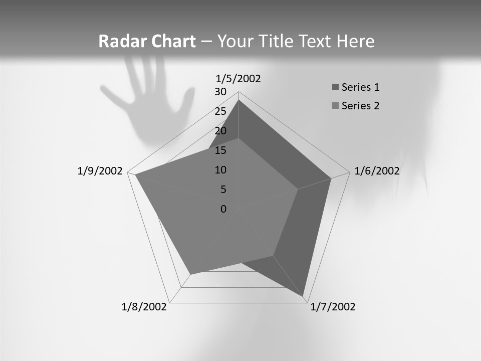 Shadow Hair Hand PowerPoint Template