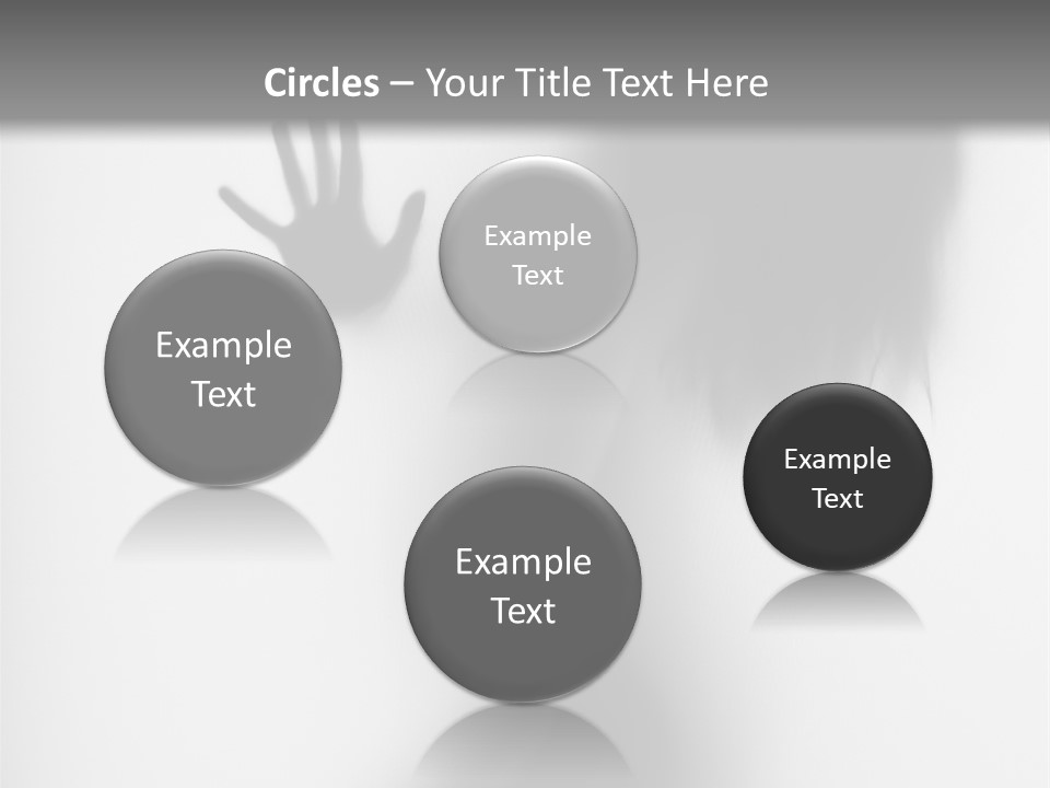 Shadow Hair Hand PowerPoint Template