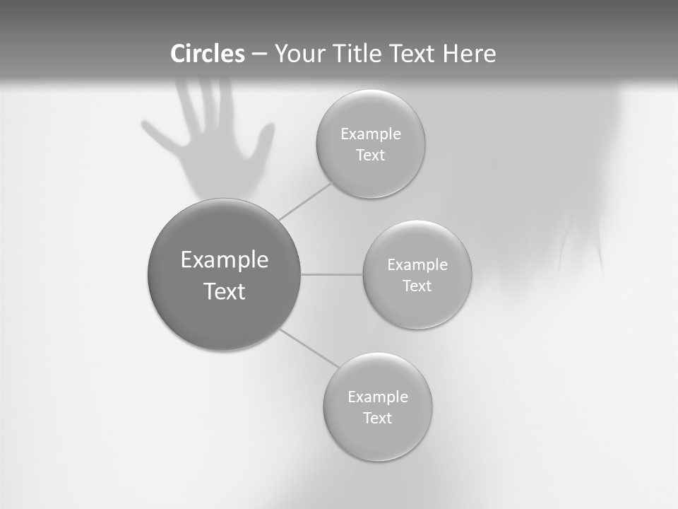 Shadow Hair Hand PowerPoint Template