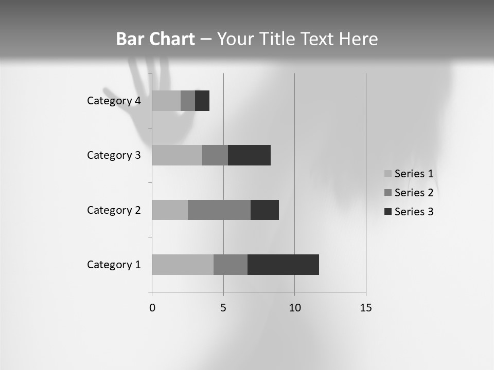 Shadow Hair Hand PowerPoint Template