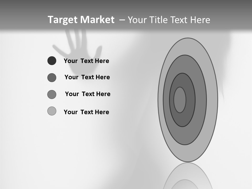 Shadow Hair Hand PowerPoint Template